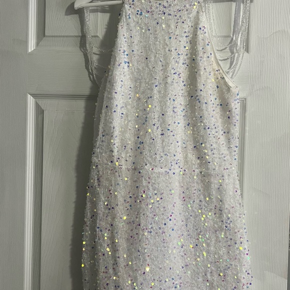 Joyfunear Chain Detail Backless Sequin Bodycon Dress - Picture 3 of 3